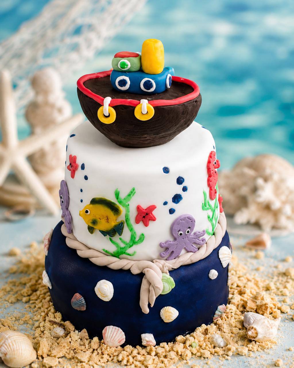 Maritime Ozean Torte